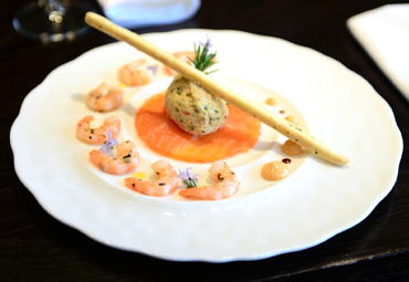 Moda's Signature Dish Trio di Pesce